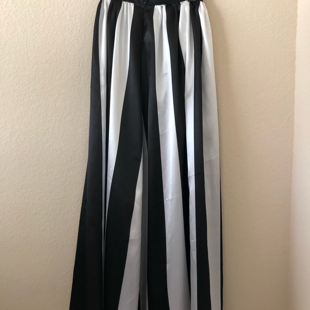 Satin stripe maxi